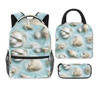 ewndhtse Juego de mochila escolar con bolsa de almuerzo, estuche para lápices, juego de 3 mochilas escolares, mochila de viaje, mochila casual para adolescentes, niñas, niños, primaria, junior, medio