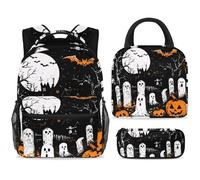 ewndhtse Juego de mochila escolar con bolsa de almuerzo, estuche para lápices, juego de 3 mochilas escolares, mochila de viaje, mochila casual para adolescentes, niñas, niños, primaria, junior, medio