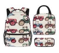 ewndhtse Juego de mochila escolar con bolsa de almuerzo, estuche para lápices, juego de 3 mochilas escolares, mochila de viaje, mochila casual para adolescentes, niñas, niños, primaria, junior, medio