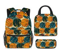ewndhtse Juego de mochila escolar con bolsa de almuerzo, estuche para lápices, juego de 3 mochilas escolares, mochila de viaje, mochila casual para adolescentes, niñas, niños, primaria, junior, medio