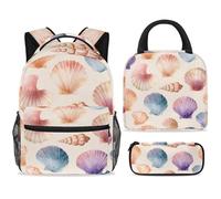 ewndhtse Juego de mochila escolar con bolsa de almuerzo, estuche para lápices, juego de 3 mochilas escolares, mochila de viaje, mochila casual para adolescentes, niñas, niños, primaria, junior, medio