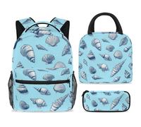 ewndhtse Juego de mochila escolar con bolsa de almuerzo, estuche para lápices, juego de 3 mochilas escolares, mochila de viaje, mochila casual para adolescentes, niñas, niños, primaria, junior, medio
