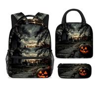 ewndhtse Juego de mochila escolar con bolsa de almuerzo, estuche para lápices, juego de 3 mochilas escolares, mochila de viaje, mochila casual para adolescentes, niñas, niños, primaria, junior, medio