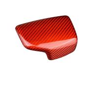 EWQPHLS Cubierta de Fibra de Carbono Real Compatible con Audi A4, B9, A5, B9, Q7, 4M, Q5, FY, RHD, LHD, pomo de Cambio de Marchas, Pegatina, Accesorios for Coche, embellecedor Airspeed(Red)