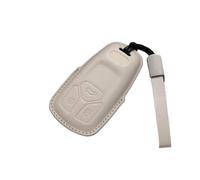 EWQPHLS Funda protectora de cuero for llave de coche compatible con Audi A4 B9 A5 A6 8S 8W Q5 Q7 4M S4 S5 S7 TT TTS TFSI RS(AUDI SS A-BEIGE)