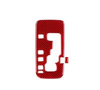 EWQPHLS Pegatina de Fibra de Carbono Suave Real Compatible con Jeep Wrangler JK JKU 2011, 2012, 2013, 2014, 2015, 2016 y 2017, Panel de Cambio de Marchas Interior.(Type A Red Carbon)