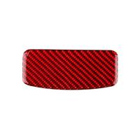 EWQPHLS Pegatinas de fibra de carbono suave compatibles con Subaru Crosstrek Impreza 2024, manija de almacenamiento del copiloto del coche, accesorios de molduras interiores RHD LHD(Red)