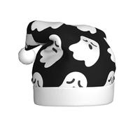 EWQrtyy Bonitos sombreros de Navidad con estampado de fantasmas de Halloween, reuniones comunitarias, unisex, para adultos, mujeres, hombres, actuaciones escénicas, festividades, alegría