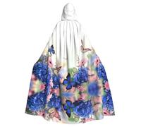 EWQrtyy Butterfly Daisy - Capa larga unisex con capucha de longitud completa, disfraz de mago para fiesta