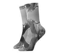 EWQrtyy Calcetines cómodos con imagen de vaca animal para todas las estaciones, calcetines transpirables de peso medio para el hogar y la oficina