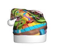 EWQrtyy Candy Land 2 - Sombreros de Navidad unisex para adultos, mujeres, hombres, actuaciones escénicas, vacaciones, alegría