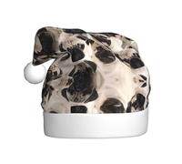 EWQrtyy Dog 1 Printing Community Gatherings - Sombreros de Navidad unisex para adultos, mujeres, hombres, actuaciones escénicas, festividades, alegría