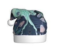 EWQrtyy Hermosos sombreros de Navidad con estampado de polillas para reuniones comunitarias, unisex, adultos, mujeres, hombres, actuaciones escénicas, festividades, alegría