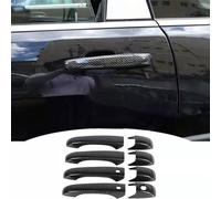 EWRMW Coche Tiradores Exteriores Puerta Cubiertas para Jeep Compass 2007-2013, Outside Side Embellecedor Protección Reemplazo, A/Carbon Fiber-A/Style 1