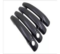 EWRMW Coche Tiradores Exteriores Puerta Cubiertas para Toyota ProAce 2007-2016, Outside Side Embellecedor Protección Reemplazo, A/Carbon Fiber Pattern-A/Style 3