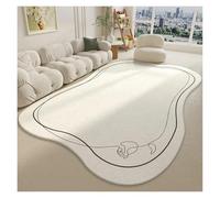 EWUHYFP Alfombra Pie De Cama Alfombras Alfombra De Sala Estar Área Grande Y Esponjosa Decoración del Hogar Blancas for Los Pies Cama Dormitorio Shaggy(1-YD,60x90cm)
