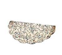 EWUHYFP Alfombrilla semicircular for Puerta de baño con diseño Floral Claro, Antideslizante, Absorbente Barro(Color 3,40x60cm15.7x23.6in)