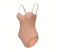 EWUHYFP Body Moldeador Faja moldeadora de verano talla grande for mujer, con aros acero, sujetador, mono, vestido, sin tirantes, costuras(Beige,XL)