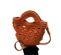 EWUHYFP Bolso de Mano Tejido Calado Bolso bandolera de punto, diseño casual playa, pequeño bolso mano tejido for mujer