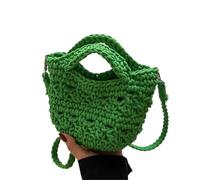 EWUHYFP Bolso de Mano Tejido Calado Bolso bandolera de punto, diseño casual playa, pequeño bolso mano tejido for mujer