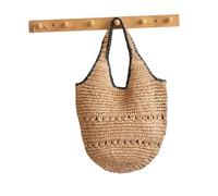 EWUHYFP Bolso de Mano Tejido Calado Bolso de hombro gran capacidad for axilas, bolso playa tejido, mano un solo