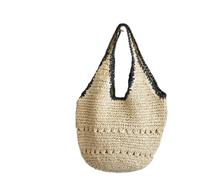 EWUHYFP Bolso de Mano Tejido Calado Bolso de hombro gran capacidad for axilas, bolso playa tejido, mano un solo