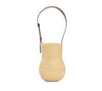 EWUHYFP Bolso de Mano Tejido Calado Bolso de mano tipo cesta paja con un solo hombro, versátil, ideal for vacaciones en la playa, for mujer