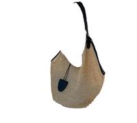 EWUHYFP Bolso de Mano Tejido Calado Bolso tote tejido St for mujer, elegante bolso de mano for uso diario, hombro individual