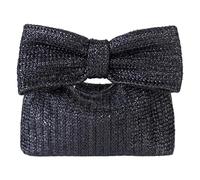 EWUHYFP Bolso de Mano Tejido Calado Elegante bolso de mano tejido paja for mujer, informal, verano, for playa, con asa superior, gran capacidad, a la moda, for hombro