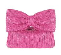 EWUHYFP Bolso de Mano Tejido Calado Elegante bolso de mano tejido paja for mujer, informal, verano, for playa, con asa superior, gran capacidad, a la moda, for hombro