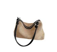 EWUHYFP Bolso de Mano Tejido Calado Straw Bag Large Capacity Summer Beach Shoulder Women Girls Handbag Rattan Woven Tote For Ladies