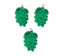 EWUHYFP Charm De Llavero 10pcs Cute Resin Fruit Apple Banana Mango Orange Cherry Strawberry Charms For Jewelry Making DIY Earrings Key Chains(VIOLET)