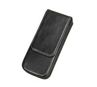 EWUHYFP Estuche Cuero Estuche de Cuero con 3 Ranuras for lápices, extraíble, for Oficina, Escuela, for Hombre, Mujer y niña(Black)