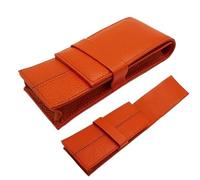EWUHYFP Estuche Cuero Estuche de Cuero for 3 Plumas estilográficas, Funda for lápices, Accesorios Oficina(Orange)