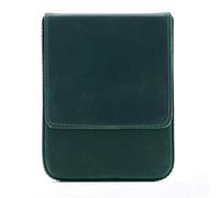 EWUHYFP Estuche Cuero Organizador de cajones magnético Cuero Hecho a Mano con 6 Ranuras, Caja Almacenamiento 13 x 16,5 3 cm(Green)