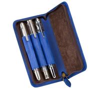 EWUHYFP Estuche Cuero Portapluma estilográfica de Cuero Vintage 3 Ranuras, Hecho a Mano