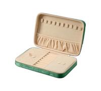 EWUHYFP Estuche de joyería Lujoso con Forro Felpa, sofisticada Caja organizadora Accesorios for Collares, Anillos y Relojes(Dark Green)