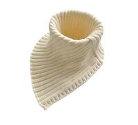 EWUHYFP For Women Triangular Fake Collar Scarf Knitted Elastic False Snood Lady Winter Warm Cycling Windproof Detachable Wrap Bib(Cream-coloured)