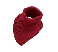 EWUHYFP For Women Triangular Fake Collar Scarf Knitted Elastic False Snood Lady Winter Warm Cycling Windproof Detachable Wrap Bib(Wine red)