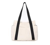 EWUHYFP Slouchy Tote Bag Bolso de diseñador for mujer, bolso hombro for ir al trabajo, mano color liso, mamá gran capacidad for vacaciones(White)