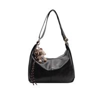 EWUHYFP Slouchy Tote Bag Bolso de hombro Crescent for mujer Bolsa De La Compra(Black)
