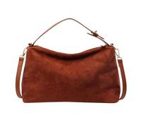 EWUHYFP Slouchy Tote Bag Bolsos de hombro con cremallera color liso en oferta for mujer Bolsa De La Compra(Brown)