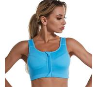 EWUHYFP Sujetador Cierre Delantero Front-Fastening Sports Bra Crop Top Fitness Women Sportswear Feminine Sport Bras For Gym Female Lingerie Running Push Up(XXL,Blue)
