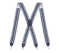 EWUHYFP Tirantes para Hombre Tirantes anchos for hombre de 35/25/20 mm, elásticos, ajustables, con 4 clips resistentes. alta resistencia espalda en X for pantalones(Grey A 35mm)