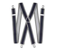 EWUHYFP Tirantes para Hombre Tirantes elásticos for hombre con estampado floral de lunares y cuatro clips for pantalones(Color 03)