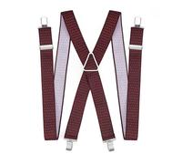 EWUHYFP Tirantes para Hombre Tirantes elásticos for hombre con estampado floral de lunares y cuatro clips for pantalones(Color 05)
