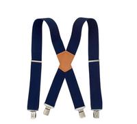 EWUHYFP Tirantes para Hombre Tirantes for adultos de 5 cm, resistentes, con 4 clips fuertes, correa ancha, elástico ajustable, talla única. for pantalones trabajo hombre(Color 02)