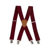 EWUHYFP Tirantes para Hombre Tirantes for adultos de 5 cm, resistentes, con 4 clips fuertes, correa ancha, elástico ajustable, talla única. for pantalones trabajo hombre(Color 01)