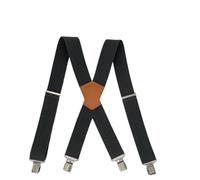 EWUHYFP Tirantes para Hombre Tirantes for adultos de 5 cm, resistentes, con 4 clips fuertes, correa ancha, elástico ajustable, talla única. for pantalones trabajo hombre(Grey)