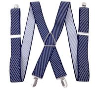 EWUHYFP Tirantes para Hombre Tirantes for hombre con cuatro clips, estampado triangular y cuadrilátero, estilo western, for adultos mayores. Accesorio de moda(Color 21)